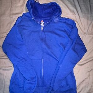 Hanes zip up hoodie with pocket